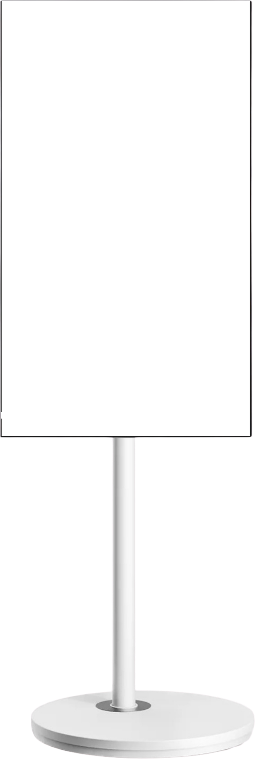 absolutMED:TV Screen im Hochformat auf Bodenständer